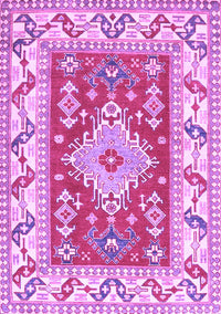 Geometric Purple Traditional Rug, tr413pur