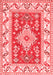 Geometric Red Traditional Area Rugs