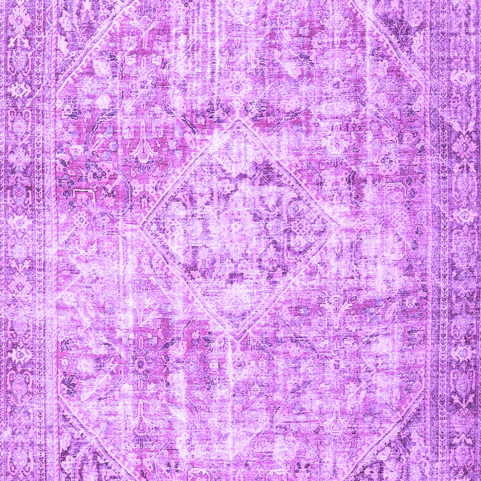 Machine Washable Persian Purple Traditional Area Rugs, wshtr4140pur