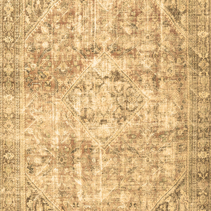 Machine Washable Persian Brown Traditional Rug, wshtr4140brn