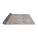 Sideview of Traditional Pale Silver Gray Persian Rug, tr4141