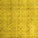 Square Machine Washable Persian Yellow Traditional Rug, wshtr4141yw