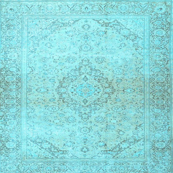 Square Persian Light Blue Traditional Rug, tr4142lblu