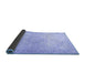 Sideview of Persian Blue Traditional Rug, tr4142blu