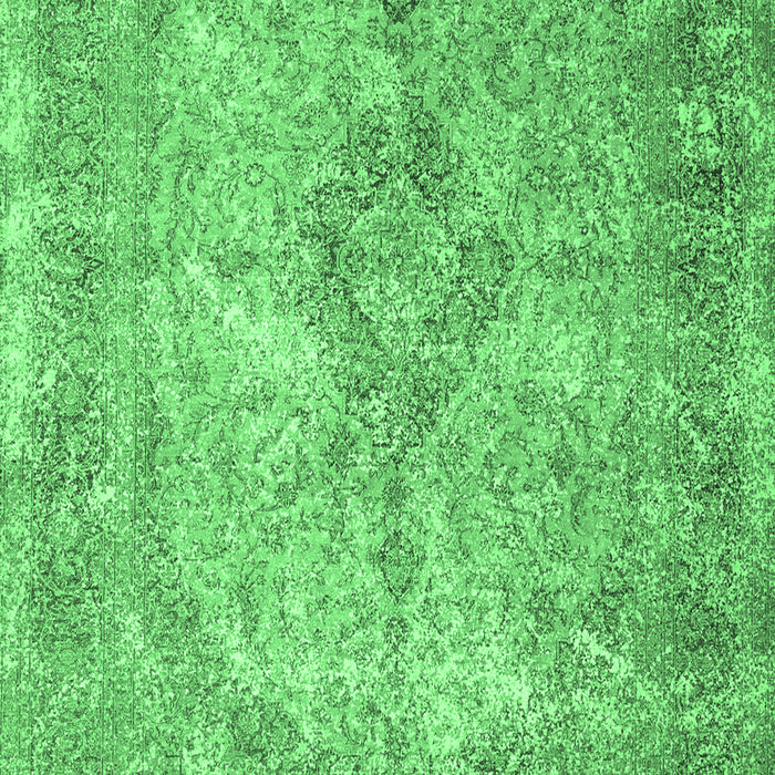 Machine Washable Persian Emerald Green Traditional Area Rugs, wshtr4143emgrn