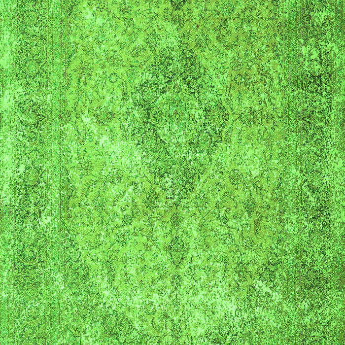 Serging Thickness of Machine Washable Persian Green Traditional Area Rugs, wshtr4143grn