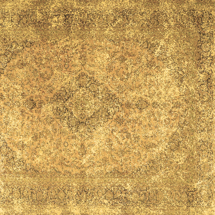 Square Machine Washable Persian Brown Traditional Rug, wshtr4143brn