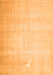Serging Thickness of Machine Washable Persian Orange Traditional Area Rugs, wshtr4144org