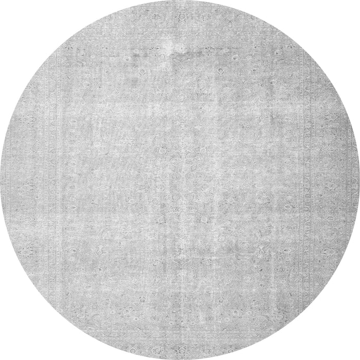 Square Persian Gray Traditional Rug, tr4144gry