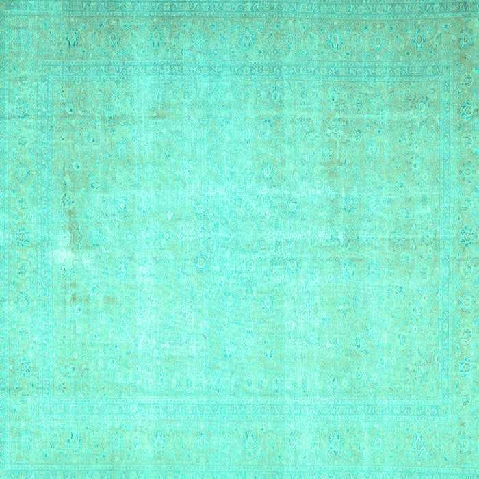 Square Persian Turquoise Traditional Rug, tr4144turq