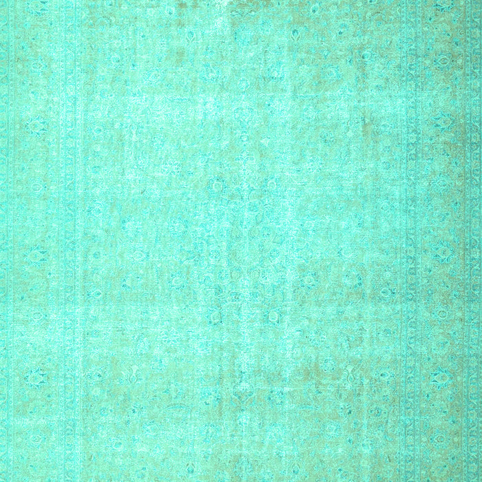 Machine Washable Persian Turquoise Traditional Area Rugs, wshtr4144turq