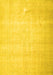 Machine Washable Persian Yellow Traditional Rug, wshtr4144yw