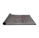 Sideview of Traditional Gunmetal Gray Persian Rug, tr4145