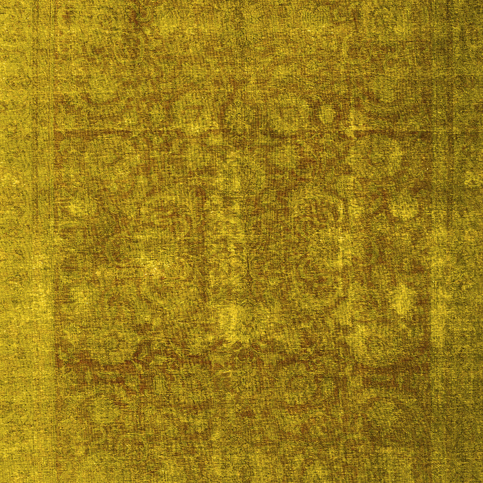 Machine Washable Persian Yellow Traditional Rug, wshtr4145yw
