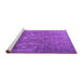 Sideview of Machine Washable Persian Purple Traditional Area Rugs, wshtr4145pur