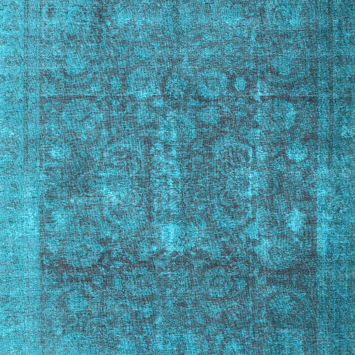 Machine Washable Persian Light Blue Traditional Rug, wshtr4145lblu