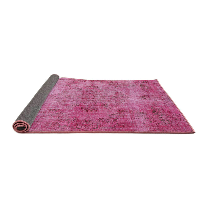 Sideview of Traditional Hot Pink Persian Rug, tr4146