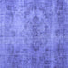 Square Persian Blue Bohemian Rug, tr4146blu