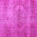 Square Persian Pink Bohemian Rug, tr4146pnk