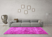 Machine Washable Persian Pink Bohemian Rug, wshtr4146pnk