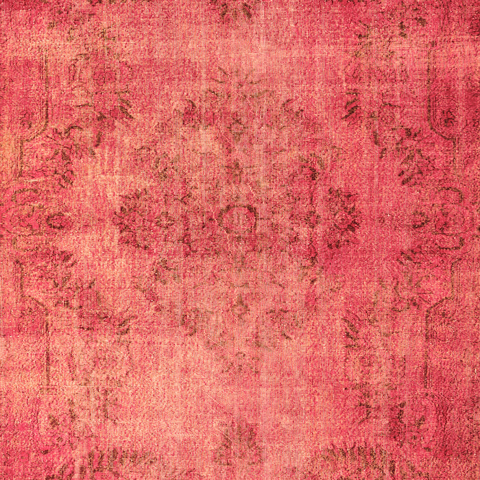 Serging Thickness of Machine Washable Persian Orange Bohemian Area Rugs, wshtr4146org