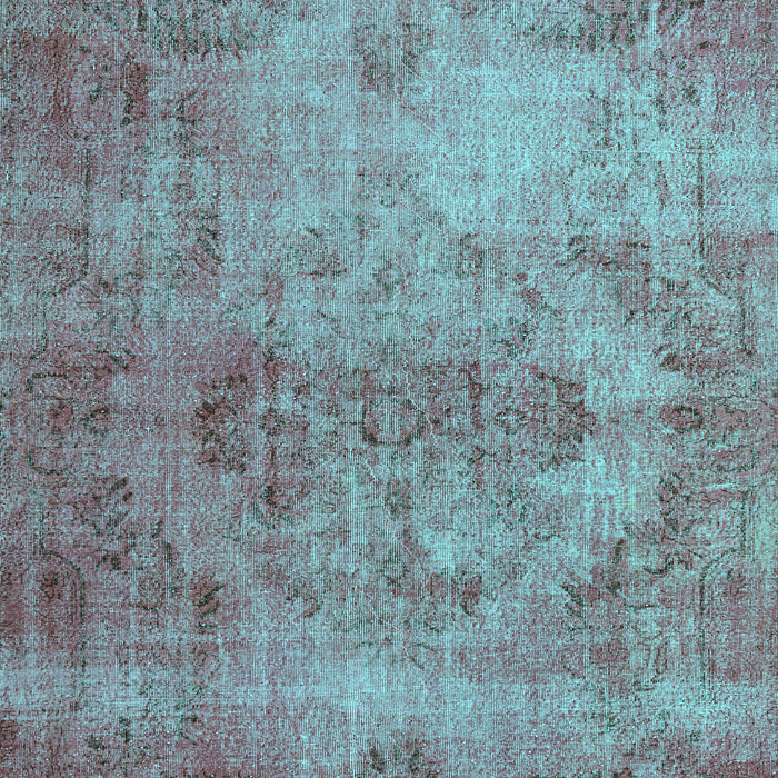 Machine Washable Persian Turquoise Bohemian Area Rugs, wshtr4146turq