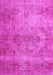 Machine Washable Persian Pink Bohemian Rug, wshtr4146pnk