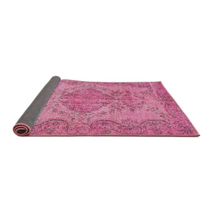 Sideview of Traditional Hot Pink Persian Rug, tr4147