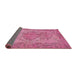 Sideview of Traditional Hot Pink Persian Rug, tr4147