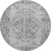 Square Persian Gray Traditional Rug, tr4147gry