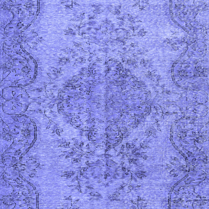 Machine Washable Persian Blue Traditional Rug, wshtr4147blu