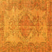 Square Persian Yellow Traditional Rug, tr4147yw