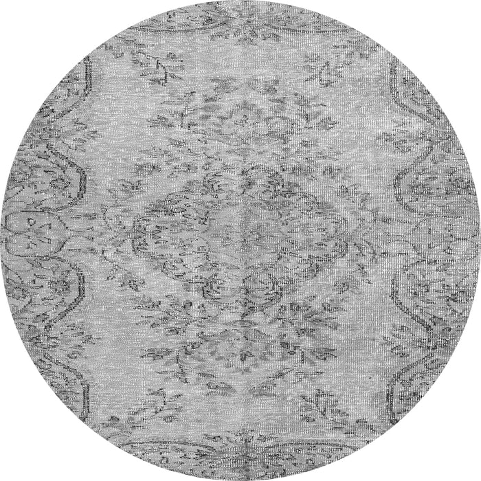 Machine Washable Persian Gray Traditional Rug, wshtr4147gry