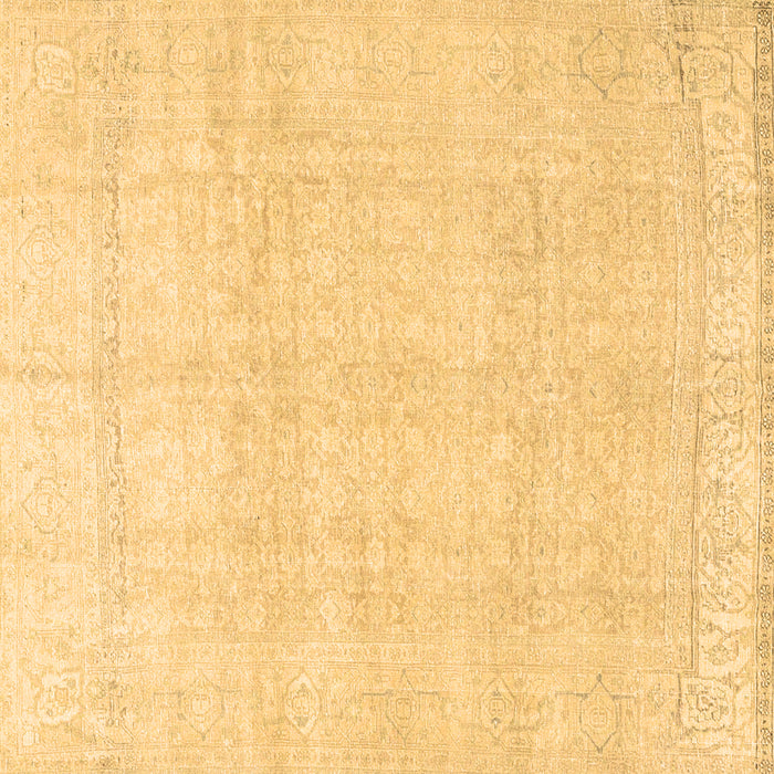 Square Persian Brown Traditional Rug, tr4148brn