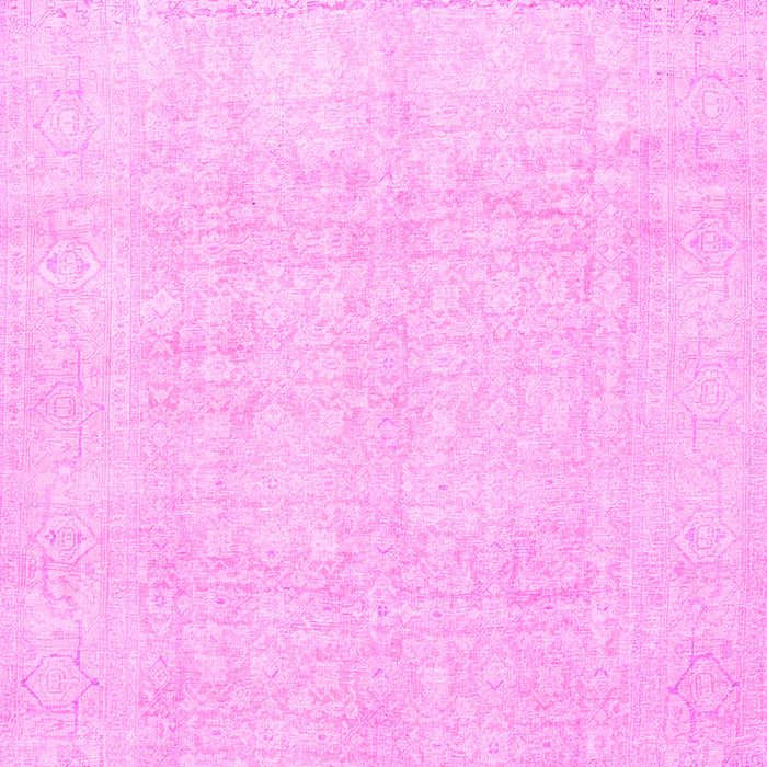 Machine Washable Persian Pink Traditional Rug, wshtr4148pnk