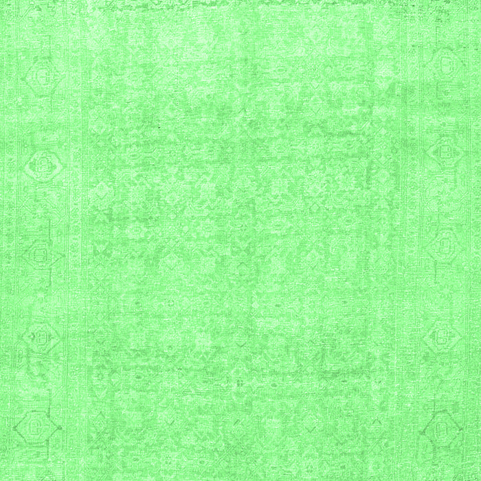 Machine Washable Persian Emerald Green Traditional Area Rugs, wshtr4148emgrn