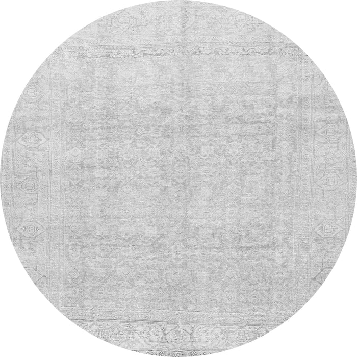 Machine Washable Persian Gray Traditional Rug, wshtr4148gry