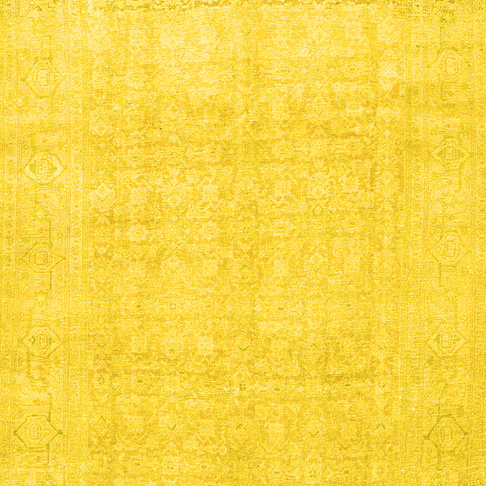 Machine Washable Persian Yellow Traditional Rug, wshtr4148yw