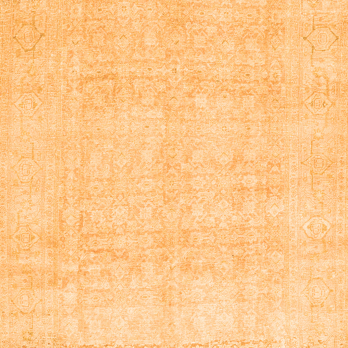 Serging Thickness of Machine Washable Persian Orange Traditional Area Rugs, wshtr4148org