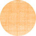 Square Persian Orange Traditional Rug, tr4148org