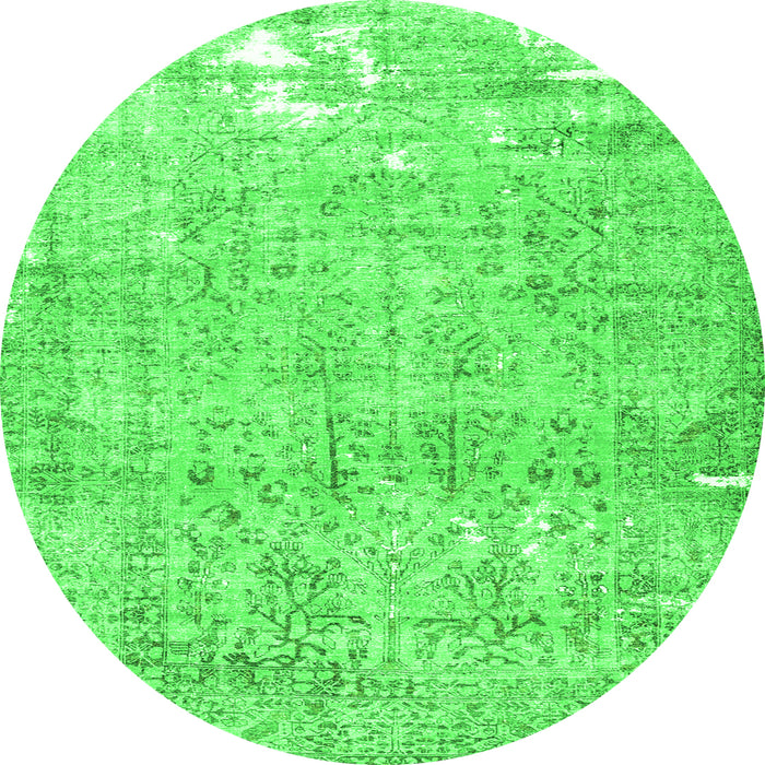 Machine Washable Persian Green Traditional Area Rugs, wshtr4149grn