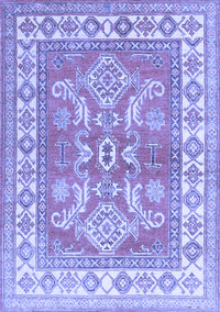 Geometric Blue Traditional Rug, tr414blu