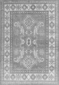 Geometric Gray Traditional Rug, tr414gry