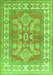 Geometric Green Traditional Rug, tr414grn