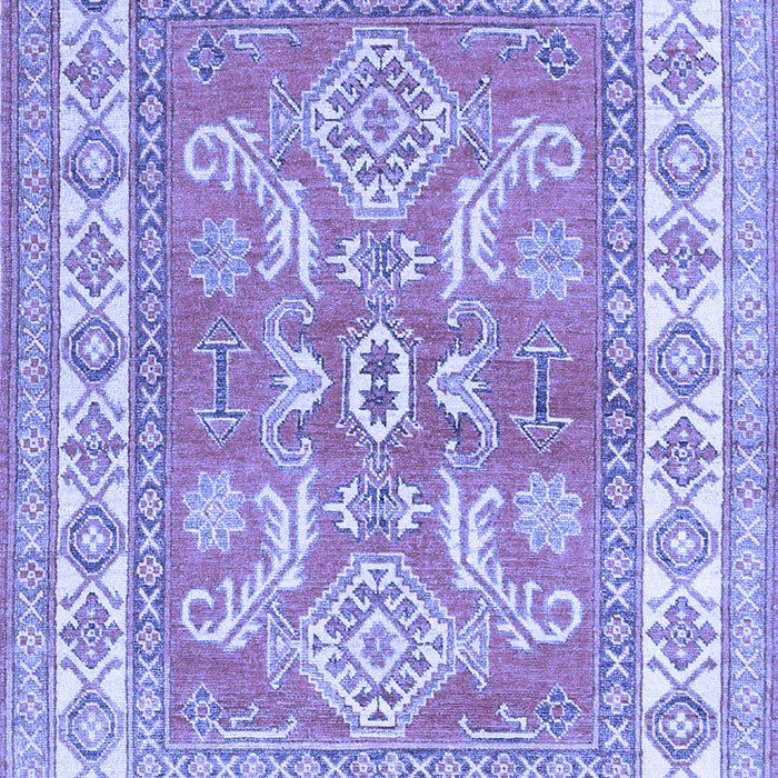 Geometric Blue Traditional Rug, tr414blu