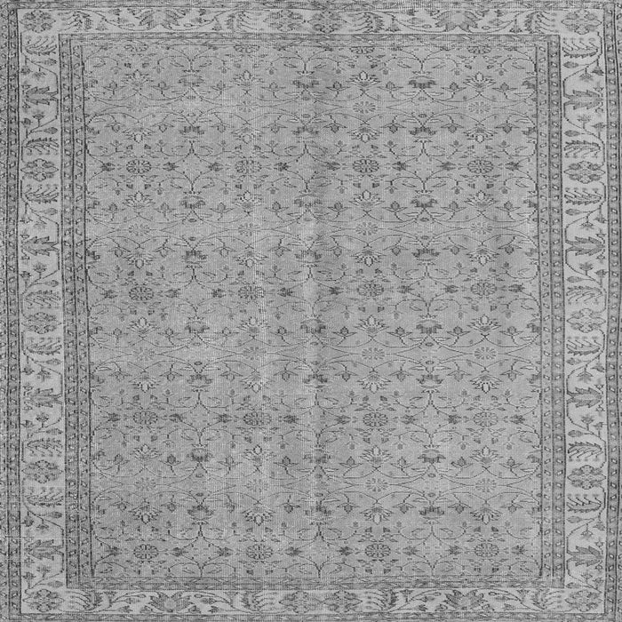 Round Machine Washable Persian Gray Bohemian Rug, wshtr4150gry
