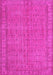 Machine Washable Persian Pink Bohemian Rug, wshtr4150pnk