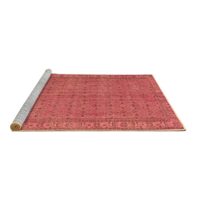 Sideview of Machine Washable Persian Brown Bohemian Rug, wshtr4150brn