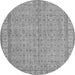 Square Persian Gray Bohemian Rug, tr4150gry