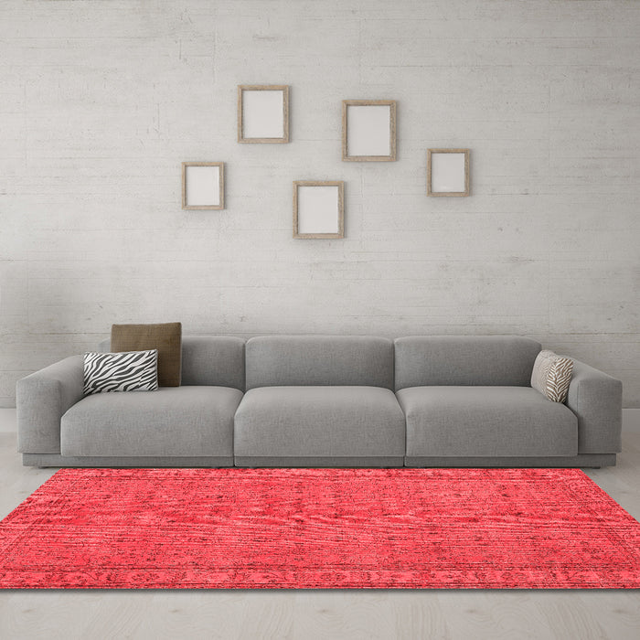 Bohemian Red Washable Rugs
